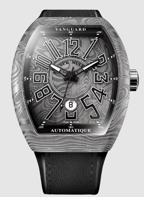 Franck Muller Vanguard Damascus Steel V 45 SC DT DAMAS BR (NR) Replica Watch